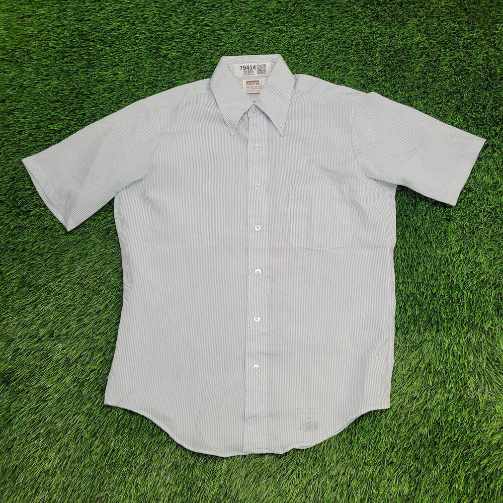 Vintage 80s Montgomery-Ward MOD Shirt Medium 21x29 Union USA